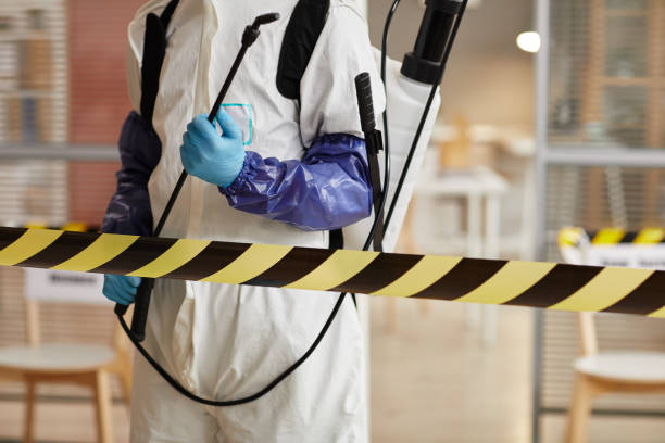 Professional Biohazard Cleanup technician working in Ganado, TX